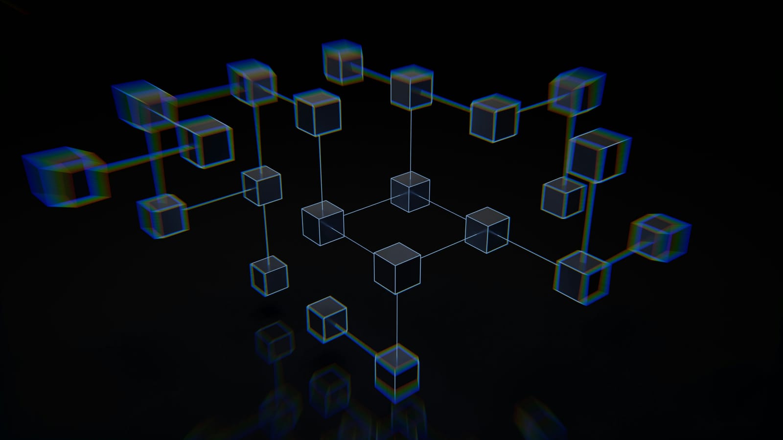 暗いところでつながって光るブロック